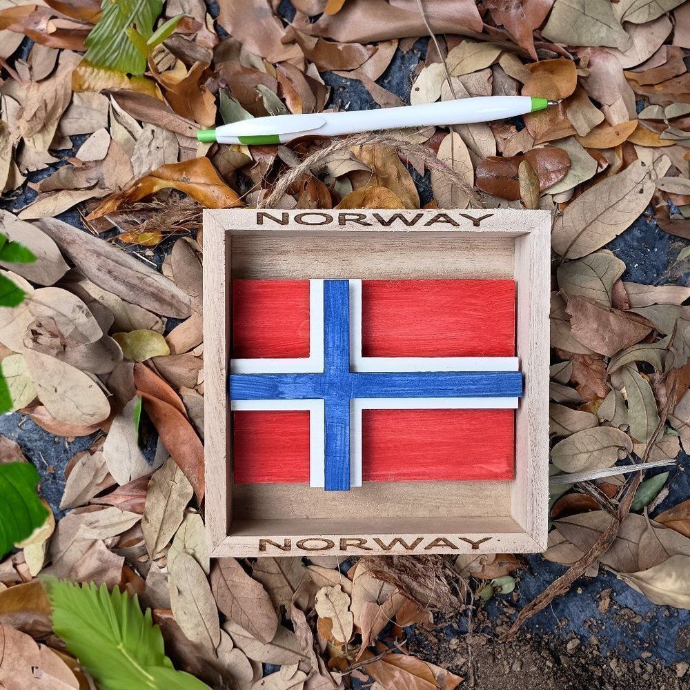 Norway small flag 5x5 in